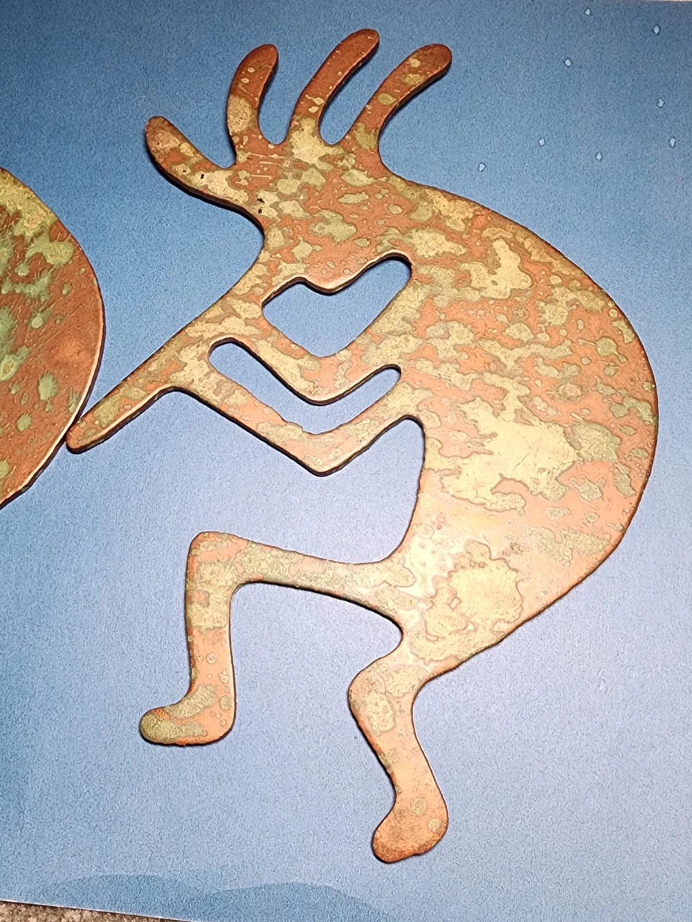 Rustic Kokopelli Metal Wall Art